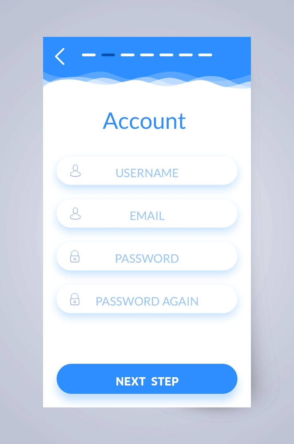 ACCOUNT医疗看病APP手机界面素材