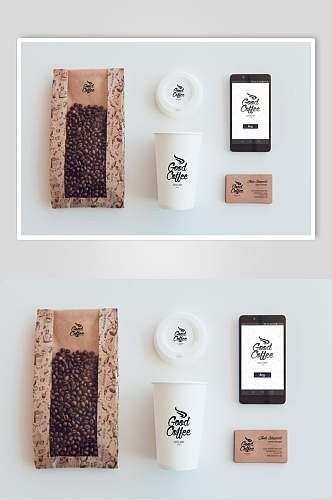 咖啡豆手机屏幕灰咖啡品牌样机