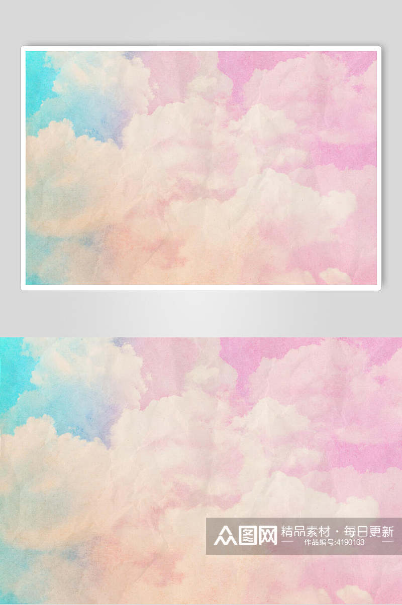 彩色彩色云朵高清图片素材