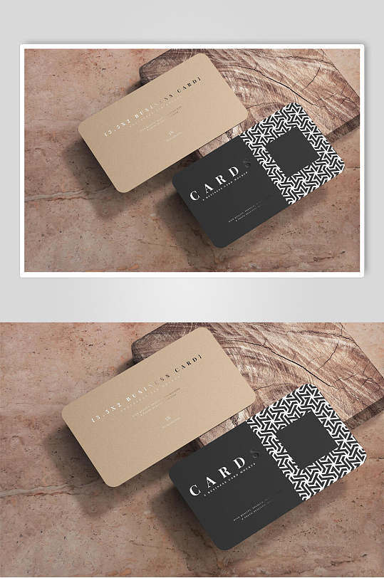 卡片正反面食品包装罐样机