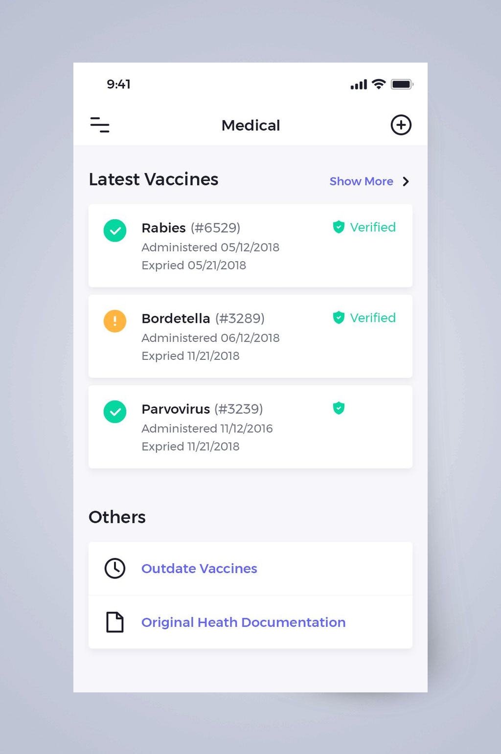 英文宠物社交APP手机界面素材