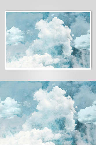 梦幻大气时尚彩色云朵图片