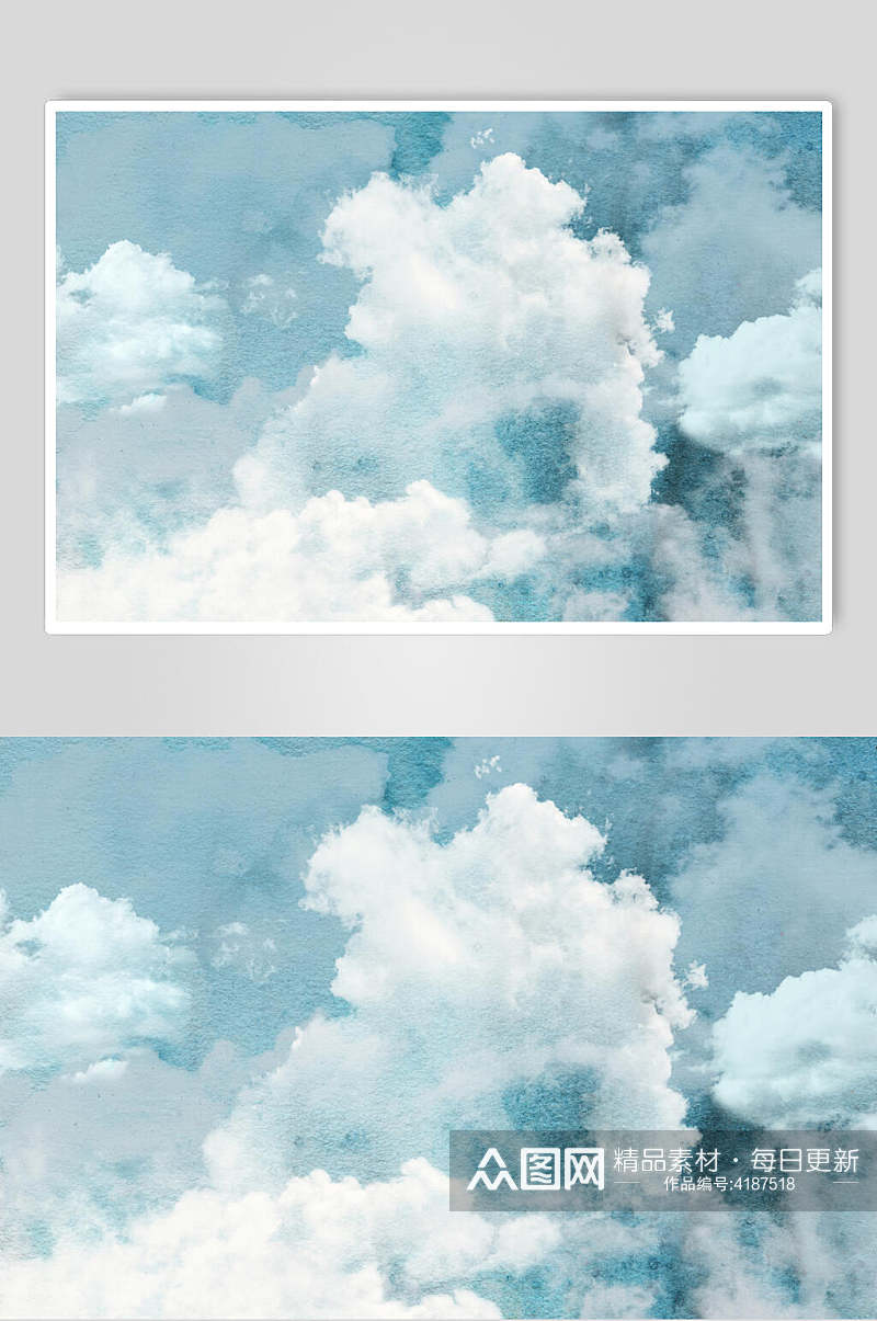 梦幻大气时尚彩色云朵图片素材