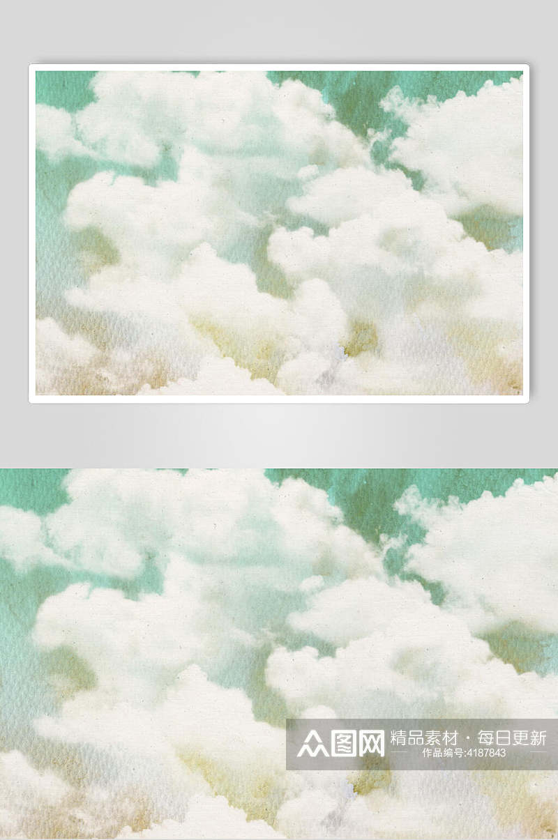 唯美大气高端彩色云朵图片素材