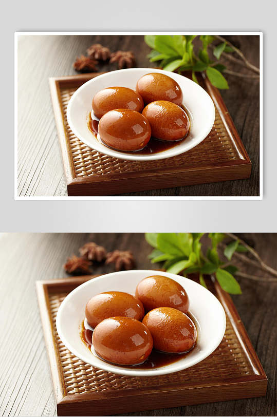 四个卤蛋卤味美食图片