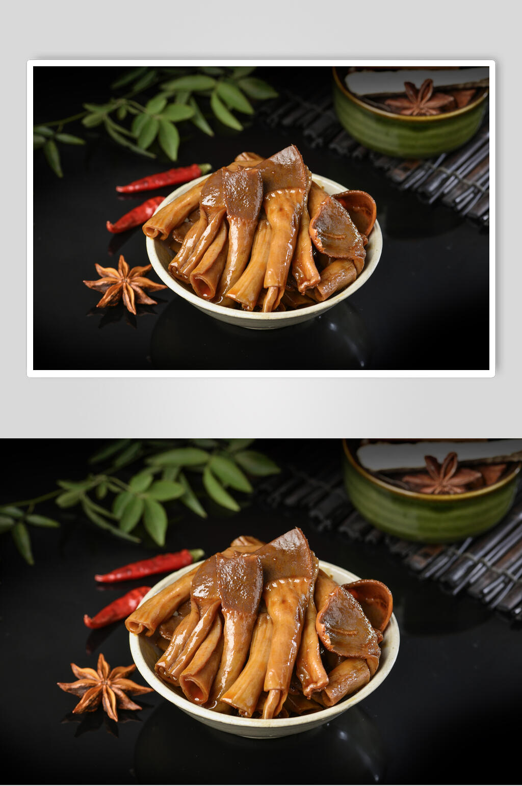 大气鸭肠八角卤味美食图片素材