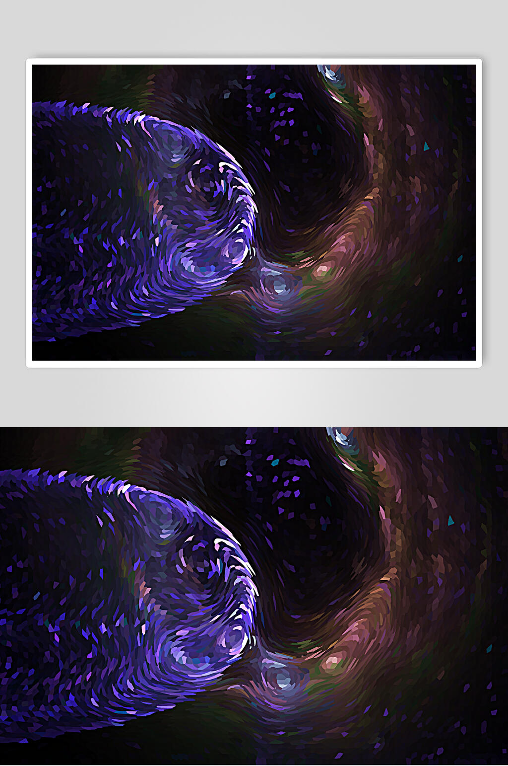 手绘大气梦幻抽象宇宙图片素材