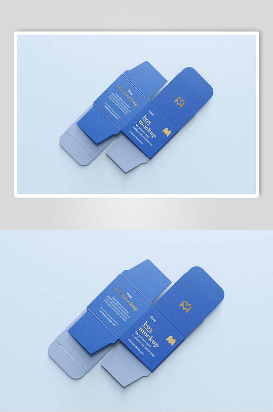 折纸英文正方形纸盒展开图样机