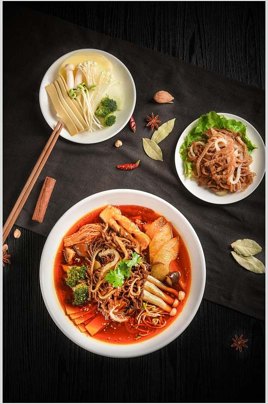 美味冒菜实拍美食图片