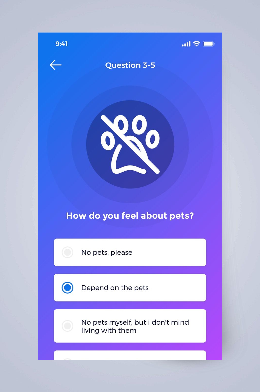 宠物租房出租APP手机界面素材