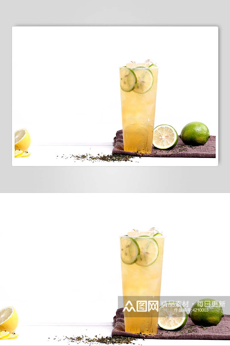 柠檬水奶茶果汁甜品摄影图片素材