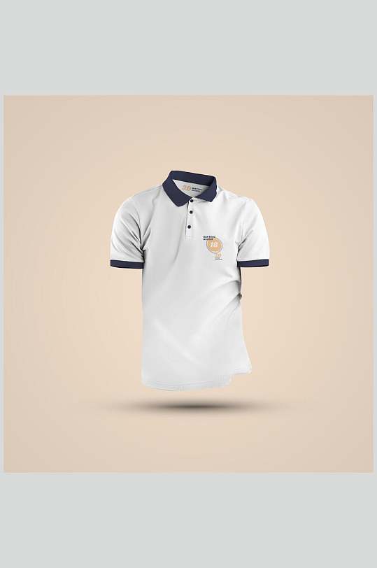 简约polo短袖展示样机
