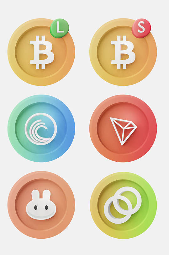 圆形可爱数字图标免抠素材