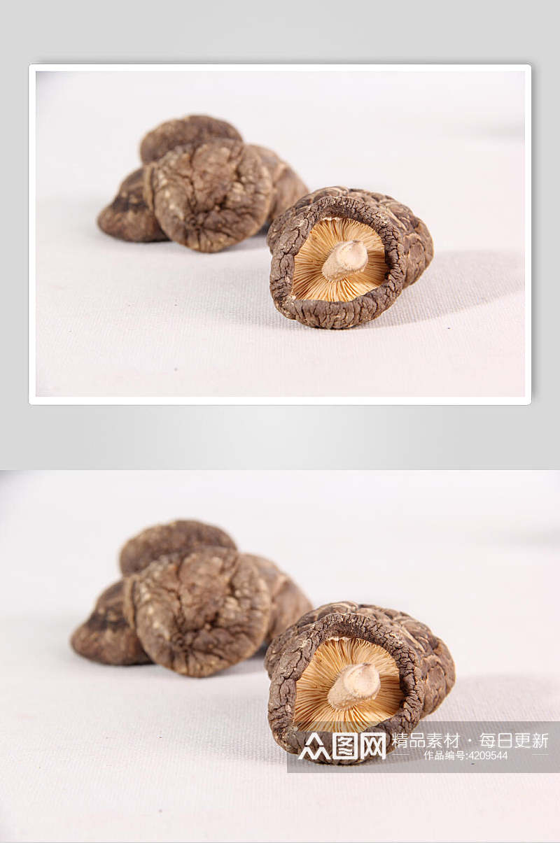 创意干香菇蔬菜图片素材