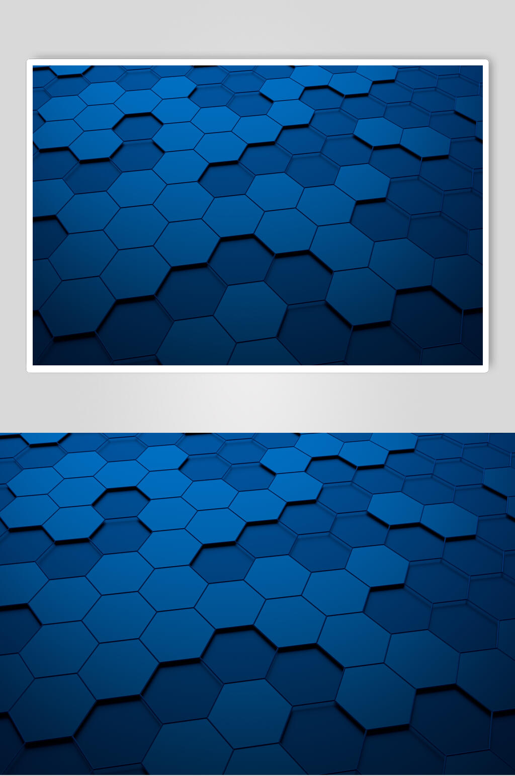 蓝色几何图形手机壁纸图片