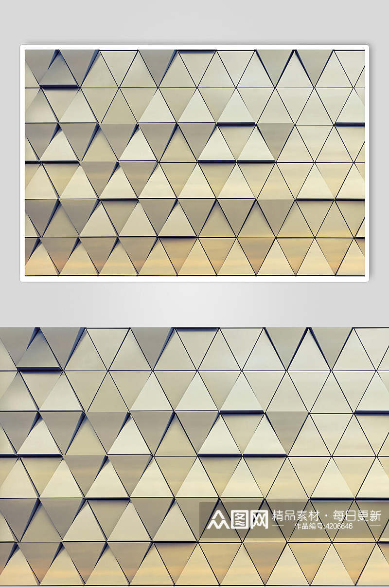 菱形玻璃几何立体图片素材