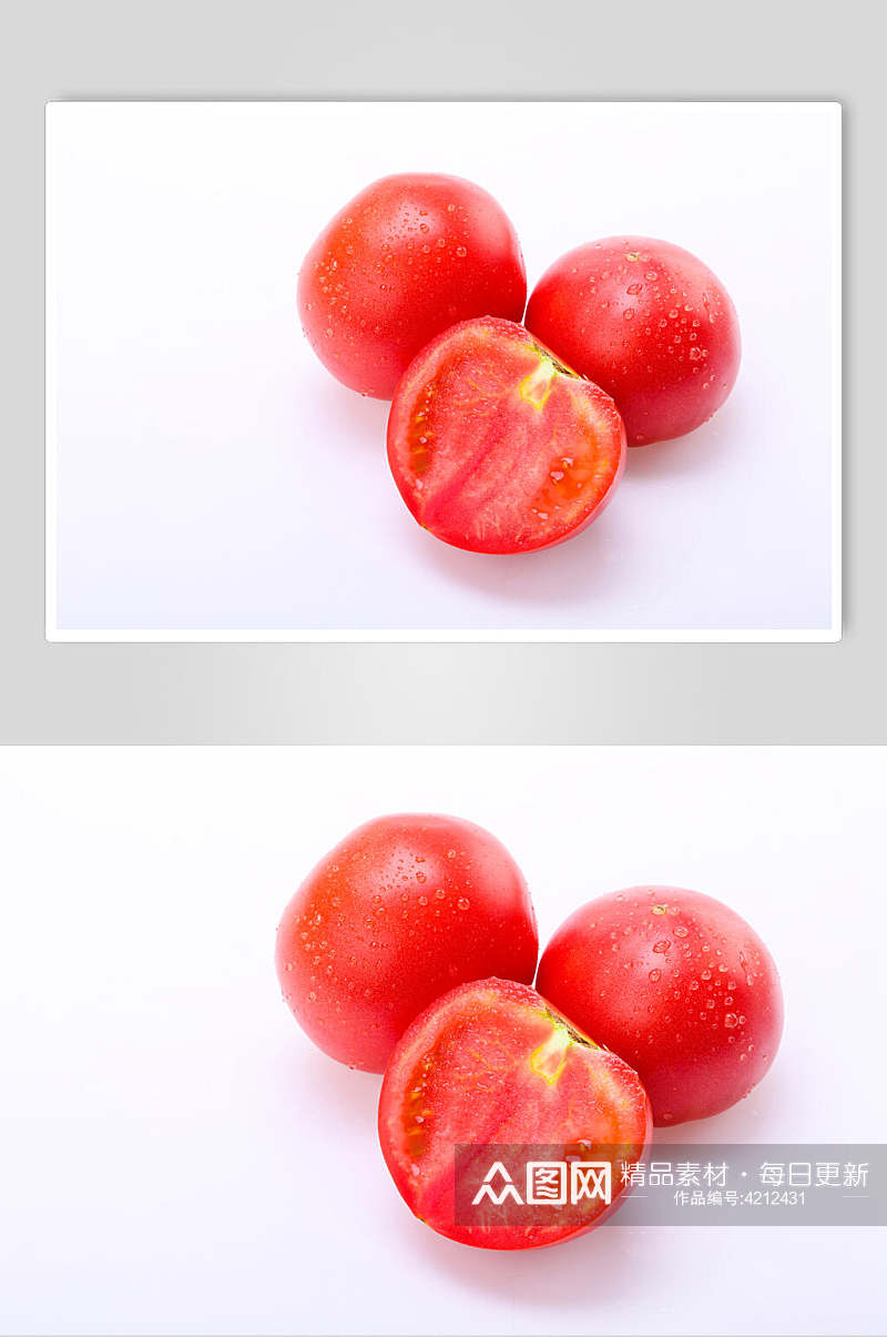 清新西红柿蔬菜高清摄影图片素材