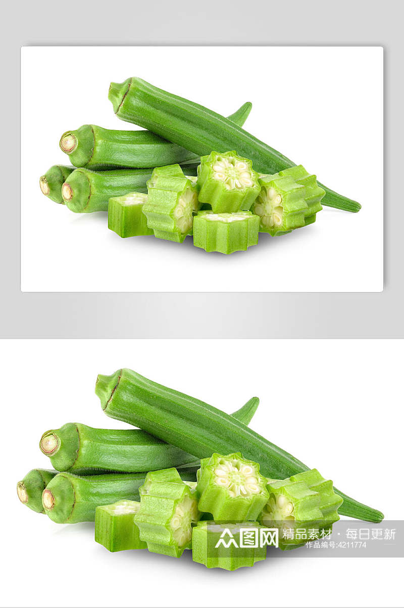 美味秋葵秋葵蔬菜实拍图片素材