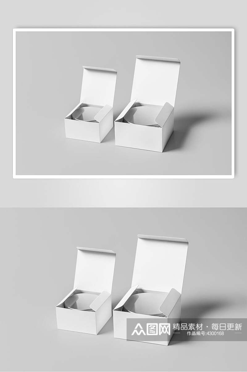 立体方块英文字母组合纸质包装样机素材