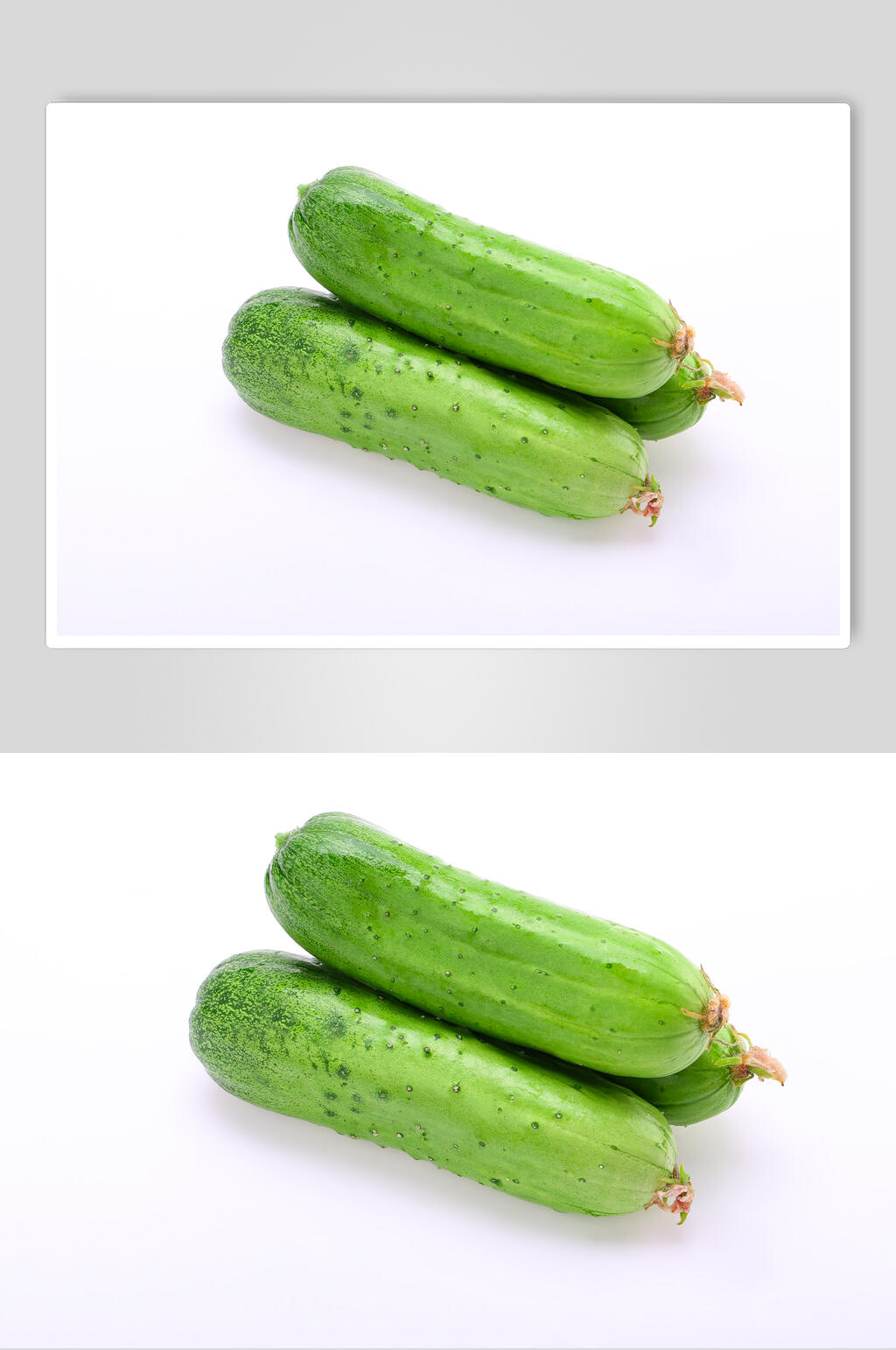 三个大的黄瓜蔬菜图片素材