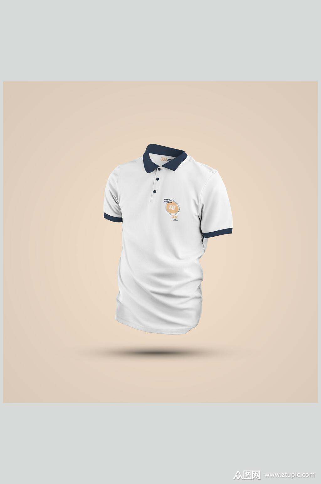 简约个性polo短袖展示样机模板下载-编号4282545-众图网