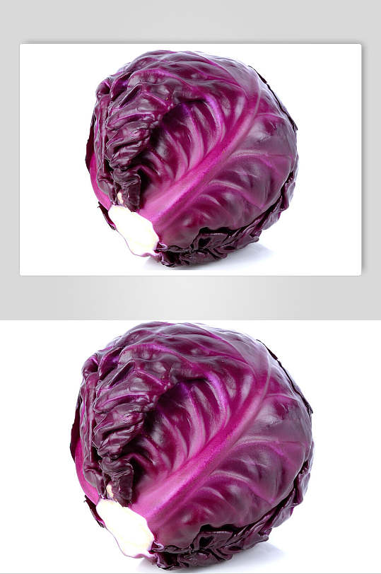 一个紫甘蓝蔬菜图片