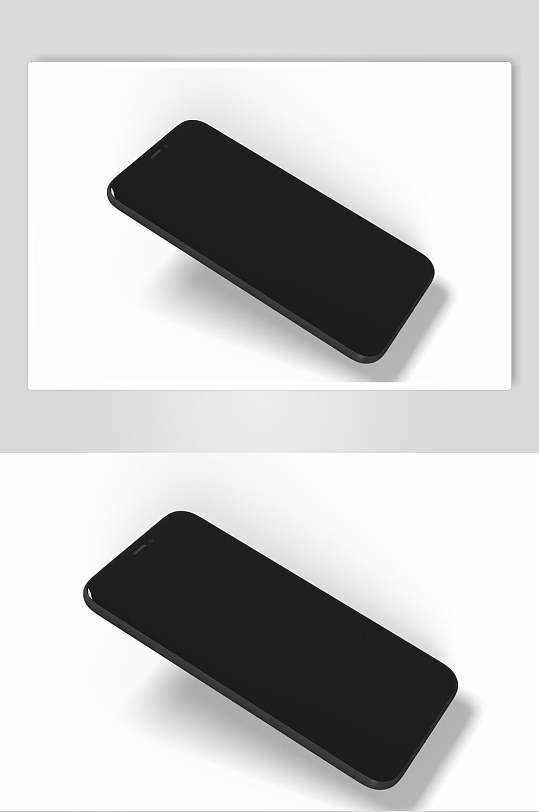 简约设计手机ui界面贴图样机