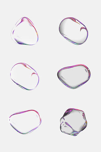 气泡液体透明水珠水滴免抠素材