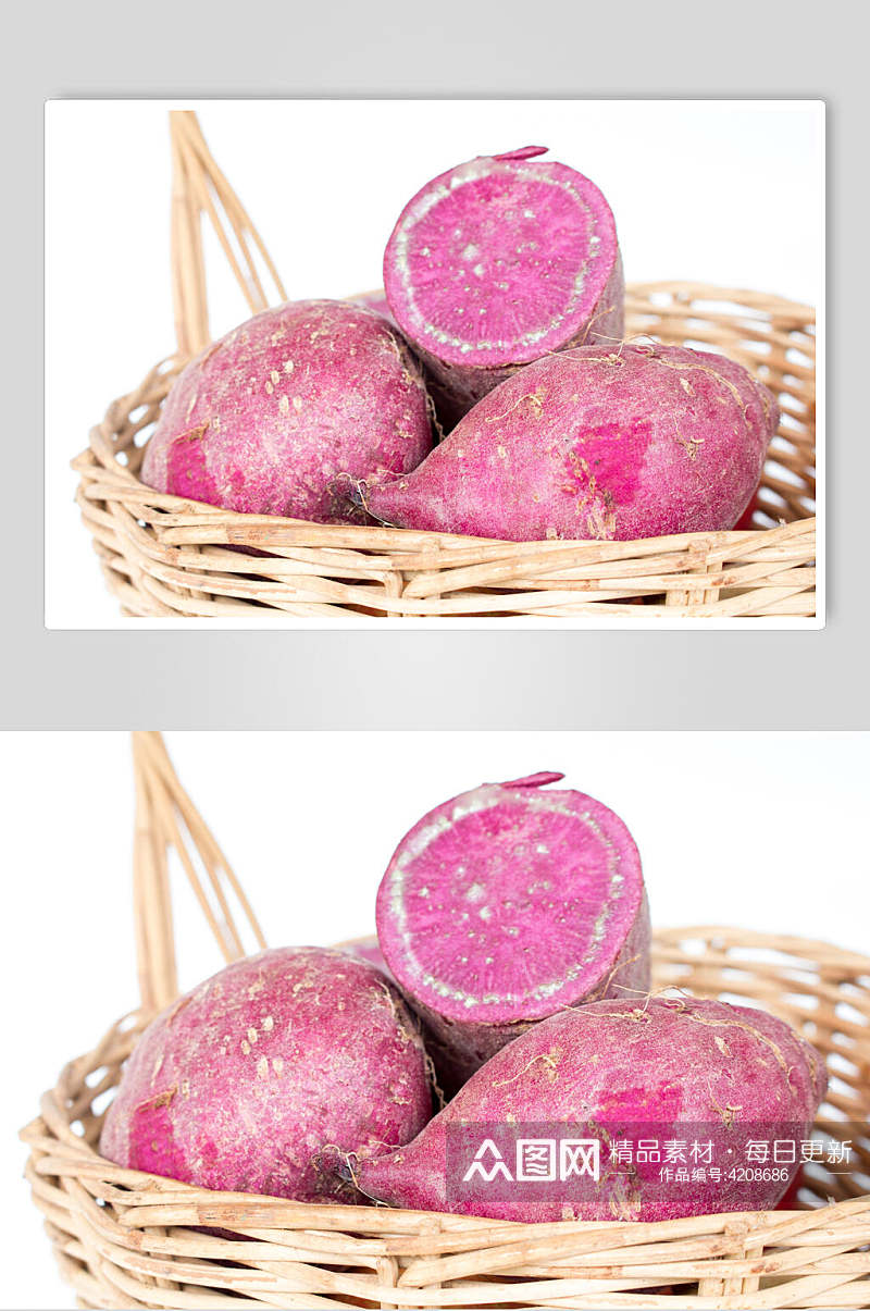 红色紫薯蔬菜图片素材
