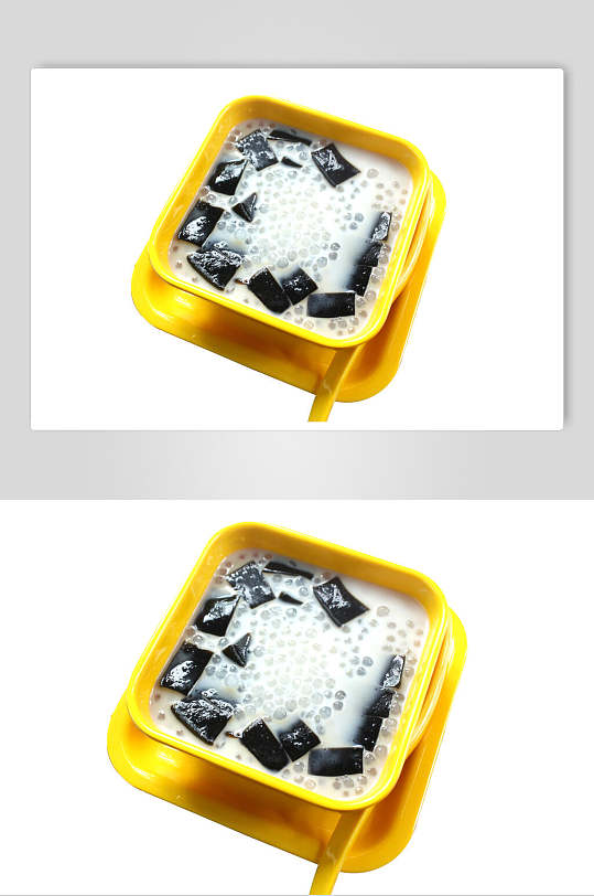 仙草椰奶西米露甜品糖水图片