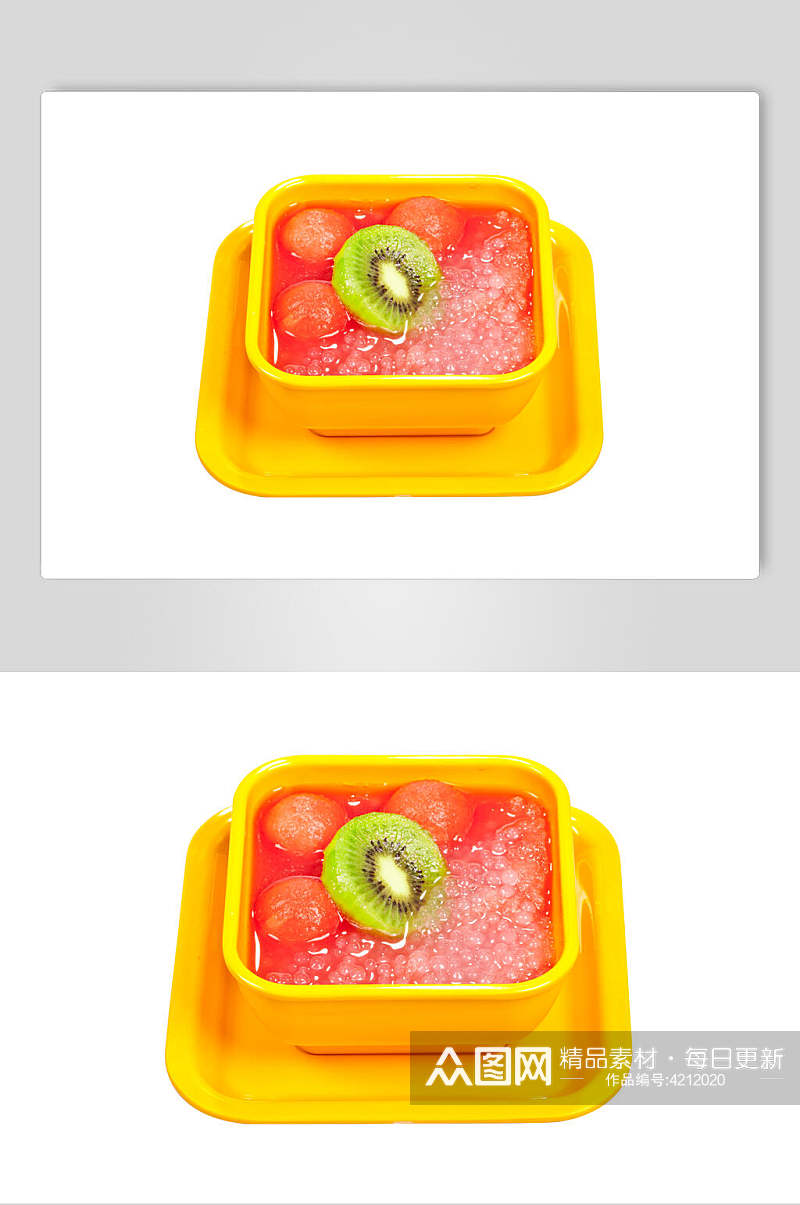 猕猴桃西瓜甜品糖水图片素材