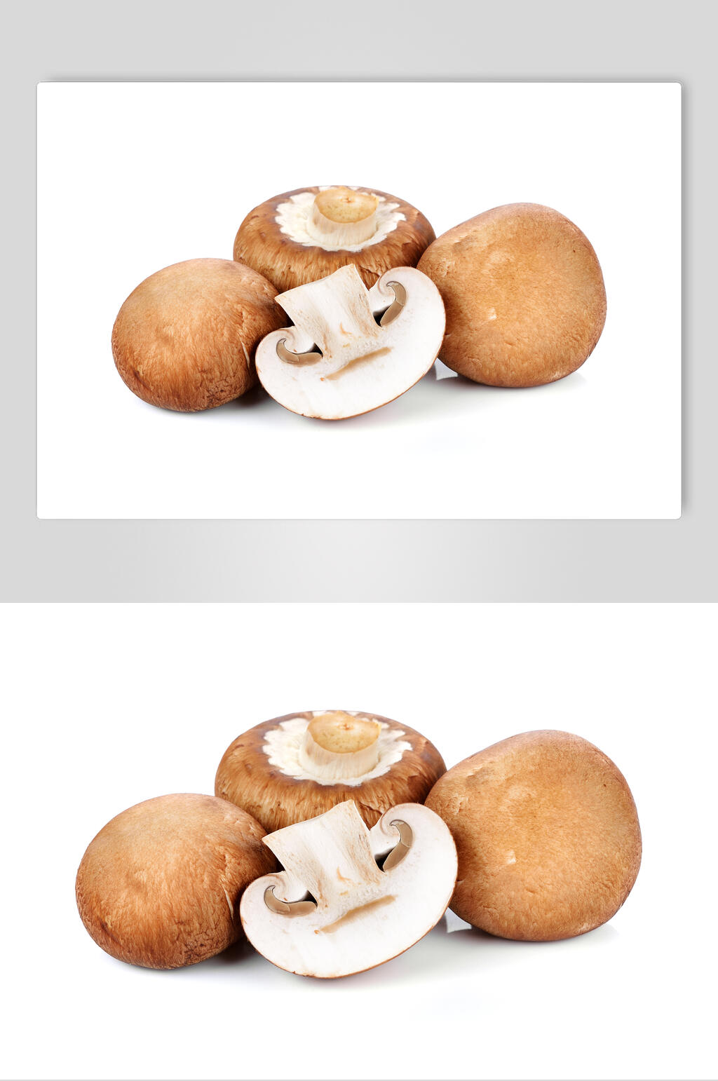 三个蘑菇蔬菜图片素材