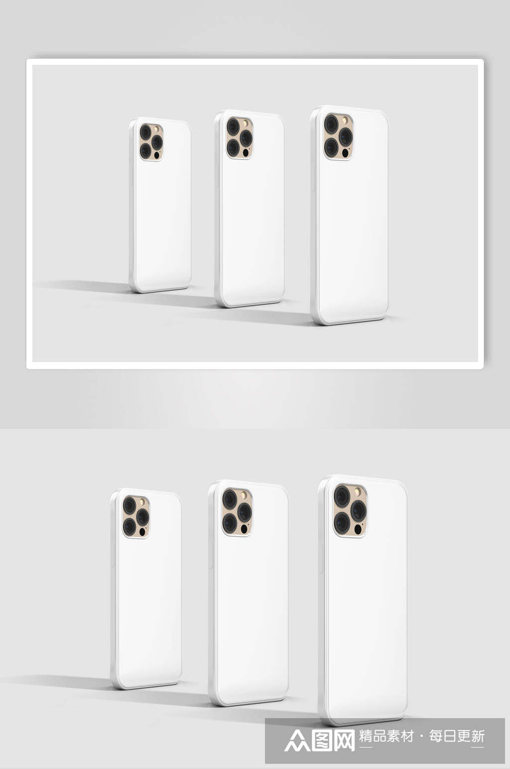 竖版手机壳贴图样机素材