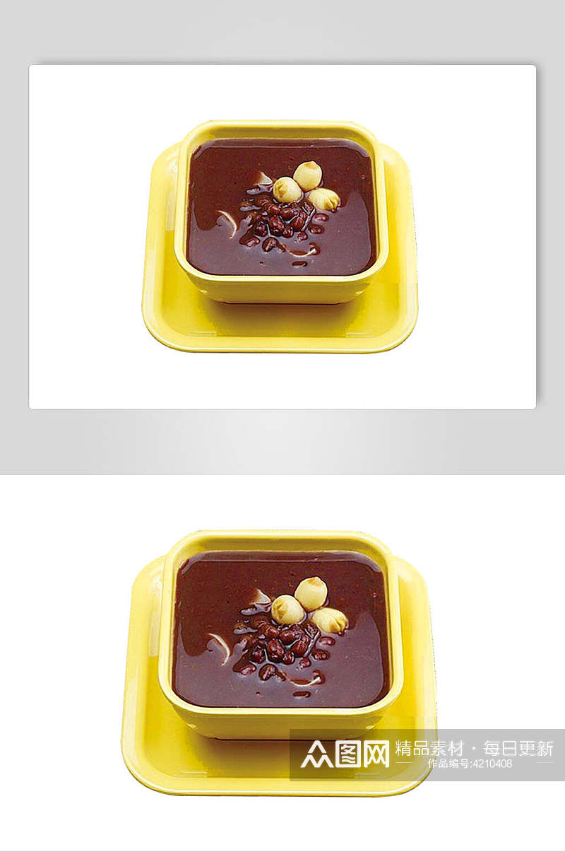 红豆甜品糖水食物高清图片素材