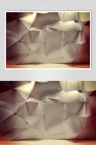 白色几何立体图片