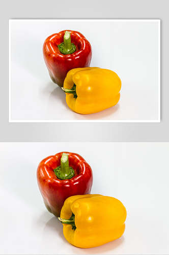 红黄彩椒蔬菜图片