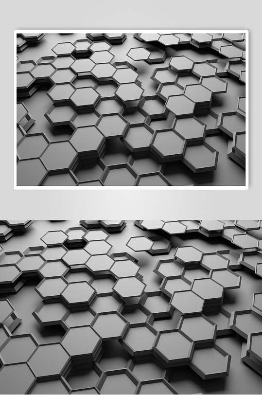 多边形几何立体摄影图片
