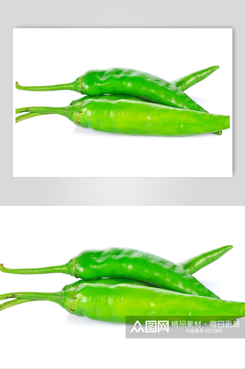 新鲜青辣椒蔬菜高清摄影图片素材