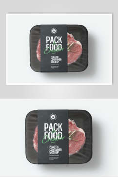 英文字母肉横线灰食品包装样机