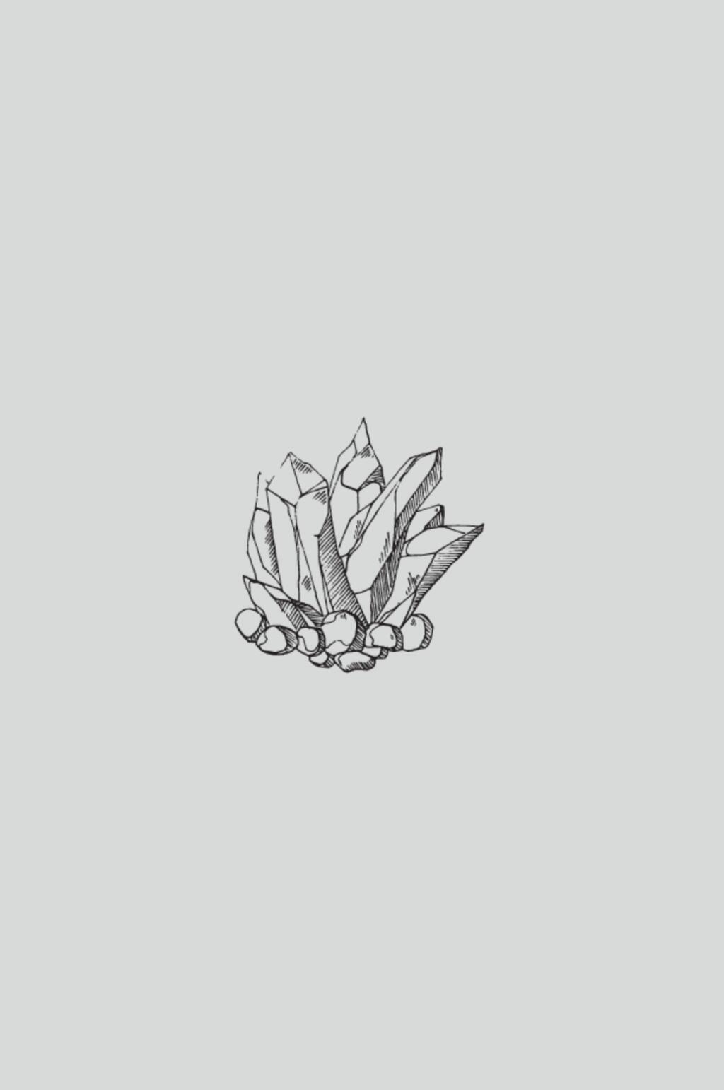 石头手绘创意大气黑花卉简笔画素材素材