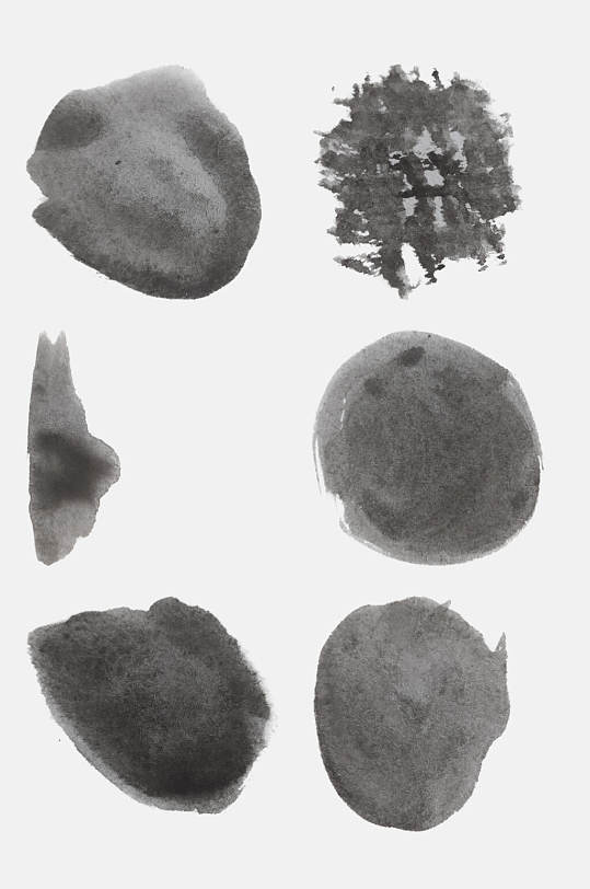 简约高端大气墨色抽象纹理免抠素材