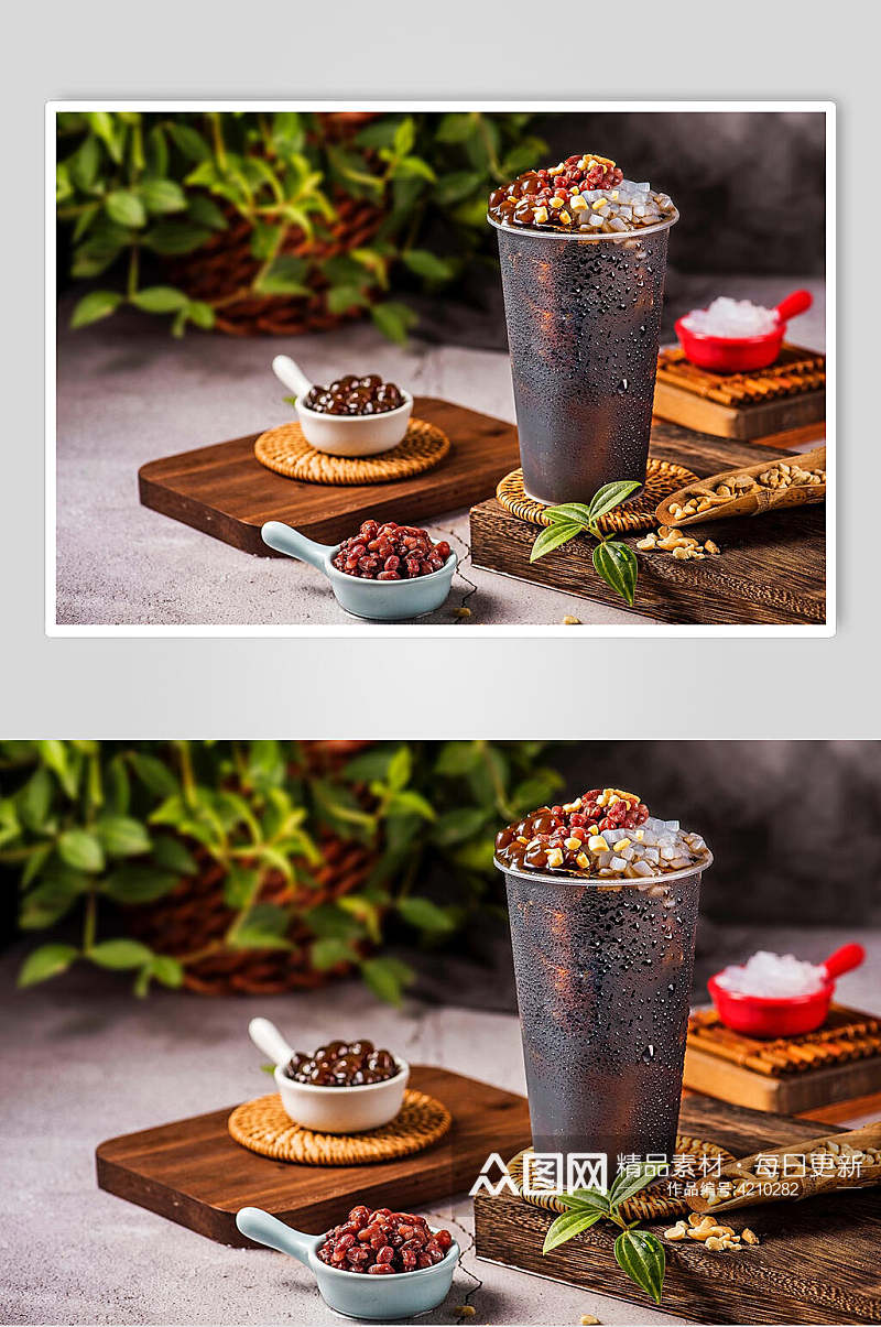 网红奶茶果汁甜品食物图片素材