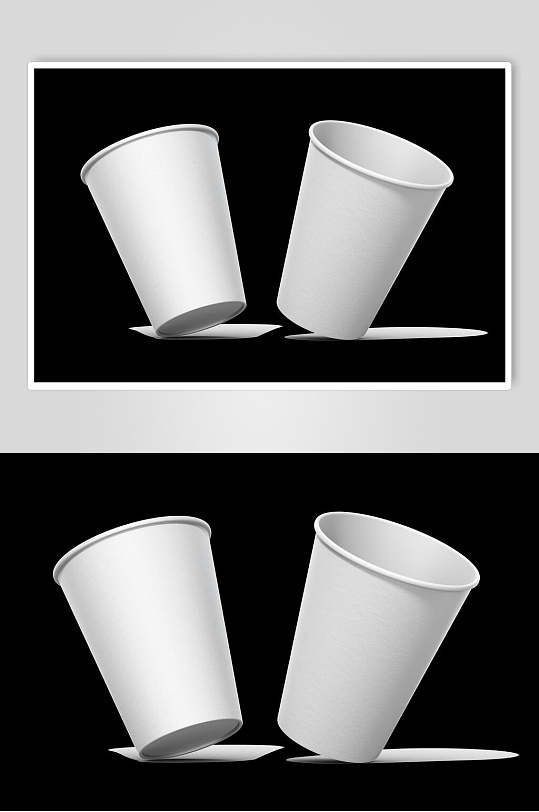 白色纸杯样机图片-白色纸杯样机设计素材-白色纸杯样机模板下载