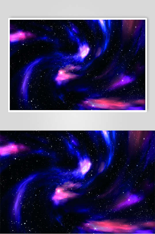 渐变时尚星空太空矢量素材-众图网