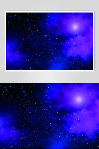 黑蓝紫色大气高端星空太空矢量素材