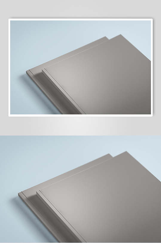 长方形折痕简洁贴图书籍展示样机