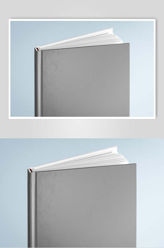 折痕灰色简洁贴图书籍展示样机
