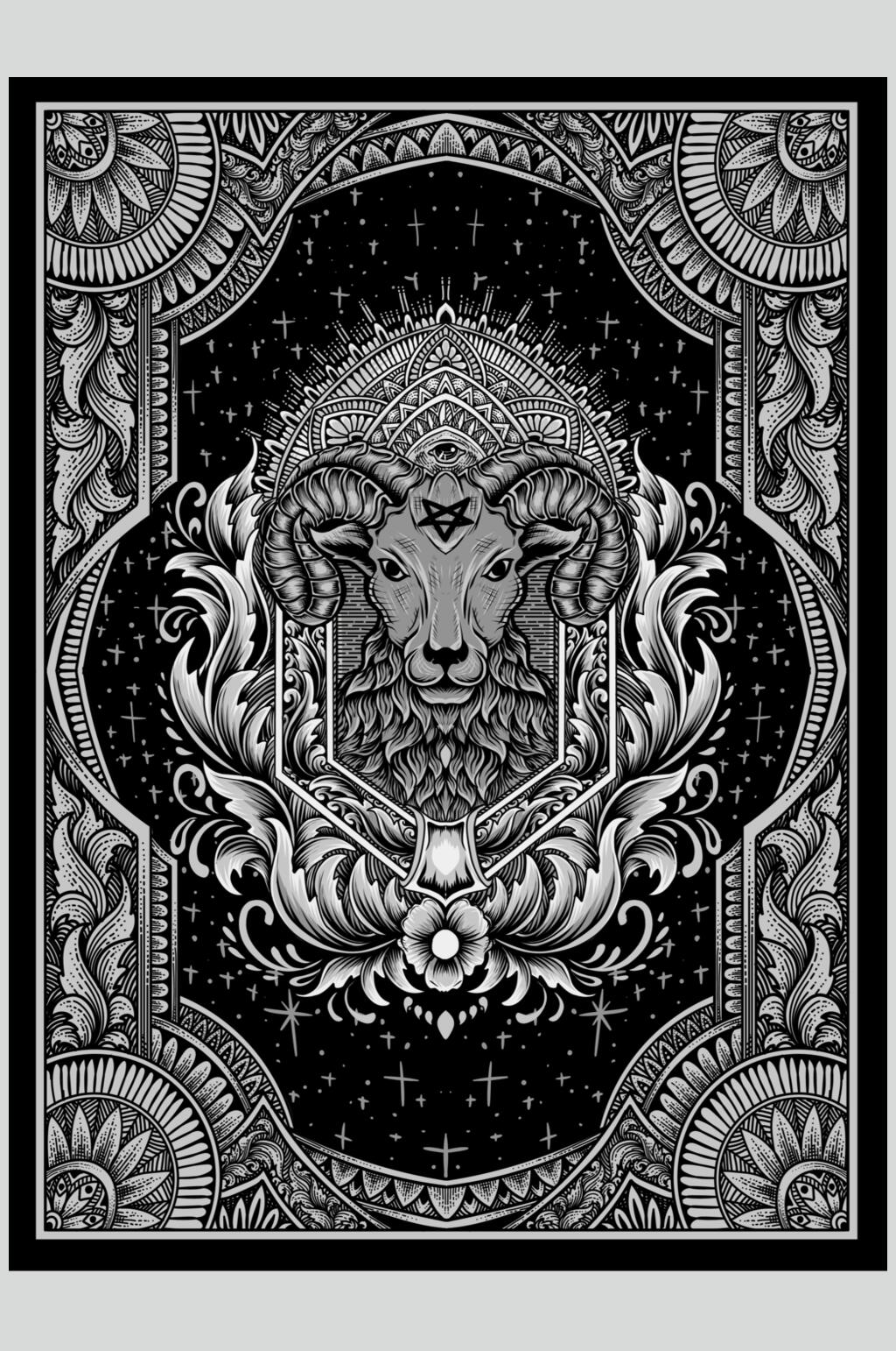 黑色简约时尚复古装饰绘画矢量素材素材