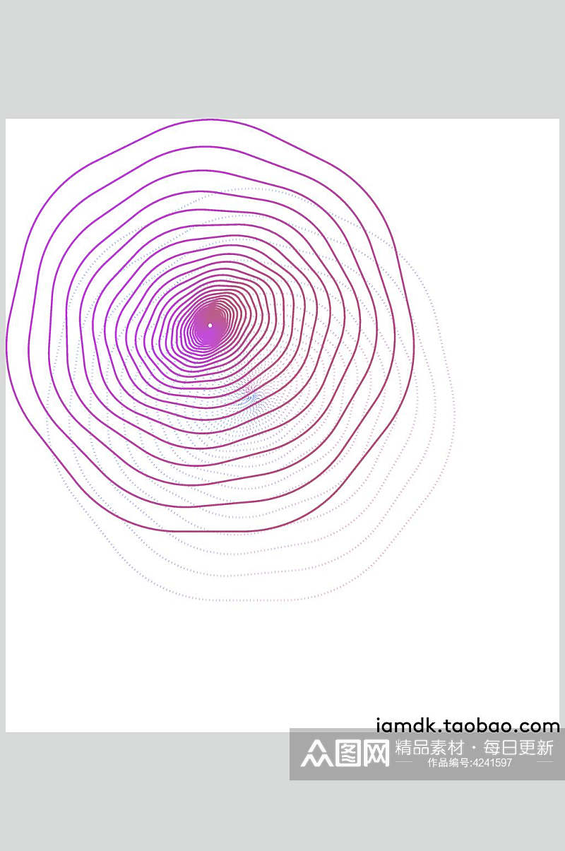 线条紫色唯美抽象线性图形矢量素材素材