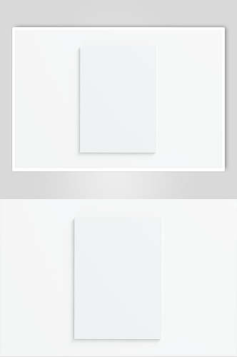 长方形白竖版胶装画册展示样机